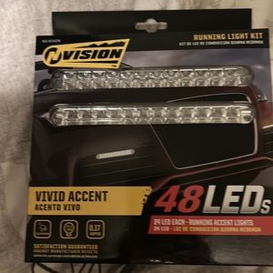 Running light kit from Vision. 2-7 inch LED running lights with 24 LEDs in each.